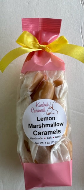 Lemon Marshmallow Caramels, 4 oz Bag