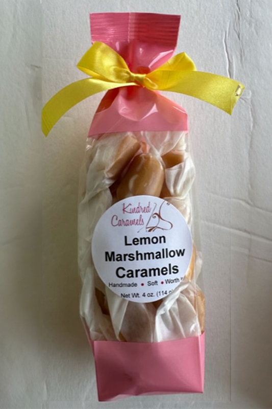 Lemon Marshmallow Caramels, 4 oz Bag