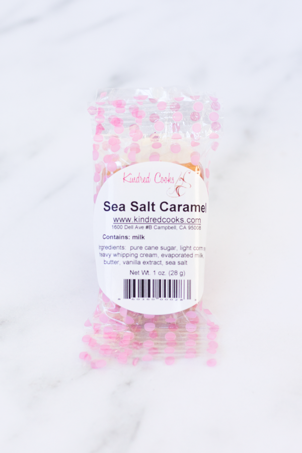 Sea Salt Caramel Squares 5 Pieces Kindred Caramels